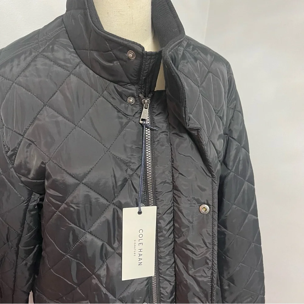Cole Han Signature Mens Diamond Quilted Jacket- In Black Color- New Tag- Reemoly - Picture 13 of 15